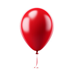 Red Balloon on transparent background