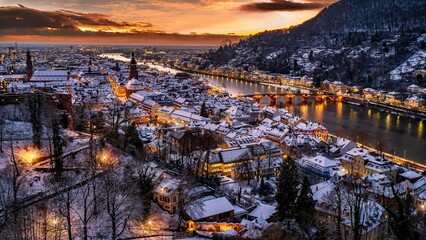 winterlicher Heidelberg