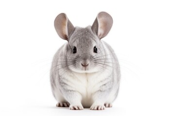 rodent on an isolated white background.