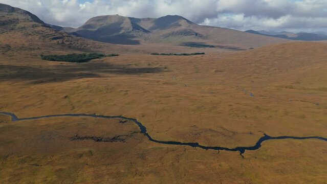 Loch Tulla Highlands Scotland Aerial view