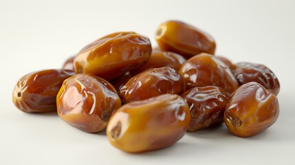 Obraz premium Dates fruit isolated on a white background. 3d render.
