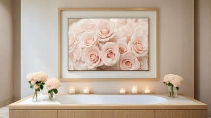tranquility spa roses background illustration serenity pampering, aromatherapy massage, meditation calmness tranquility spa roses background