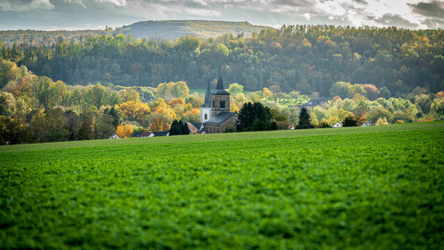 Blick auf die Kirchturmspitzen von W&uuml;lfrath-D&uuml;ssel