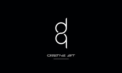DQ, QD, D, Q abstract letters logo monogram