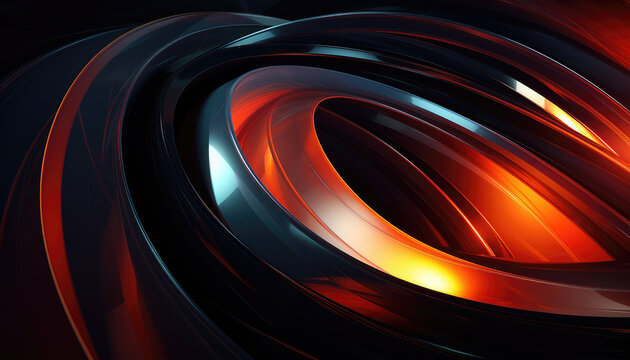 Abstract futuristic dark and colourful forms background