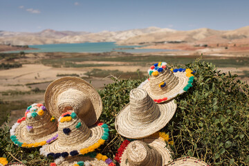 Traditional morocco hat near Fez City, Morocco