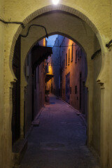 Fototapeta premium Beautiful streets of Fes during day, Morocco