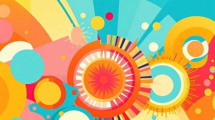 tropical graphic summer background illustration beach palm, leaves water, waves sand tropical graphic summer background