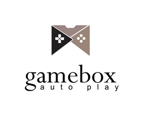 creative game box logo design template