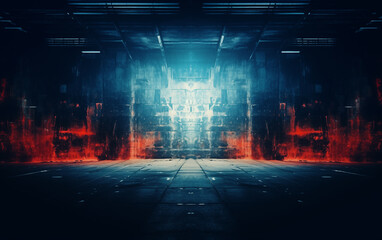 Naklejka premium stage light and shadow background,created with Generative AI tecnology.