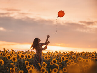 girl with a balloon