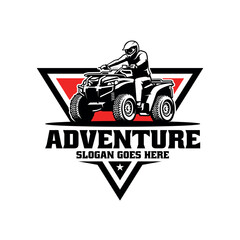 Riding extreme atv logo vector © winana