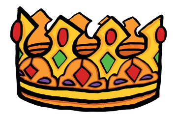Luxury Golden King Crown Vector 