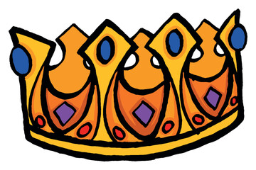 Luxury Golden King Crown Vector 