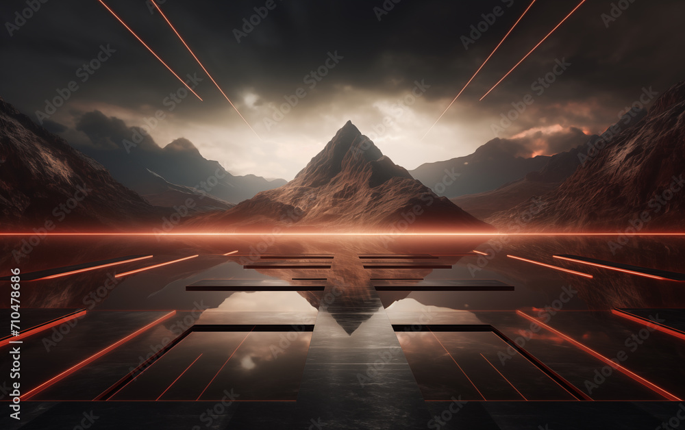 Poster ground extension background,created with generative ai tecnology.