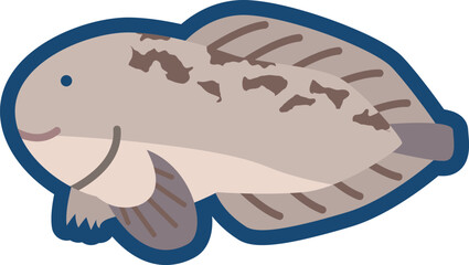 かわいいクサウオのイラスト