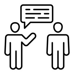   Conversation line icon