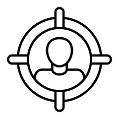   Target line icon