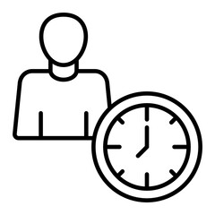   Time Management line icon