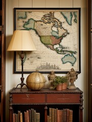 Vintage Cartography: Exquisite Antique Maps for Historical Geography Wall Art Abound