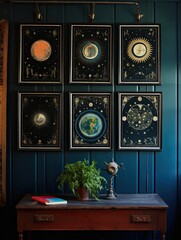 Astrological Wall Art: Captivating Cosmic Prints of Eclipses and Comets