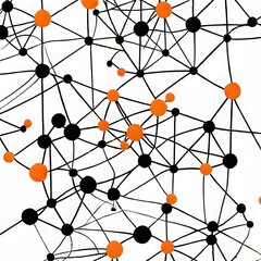 large network, AI-generatet