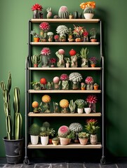 Cactus Varieties: Exquisitely Botanical Wall Prints featuring Diverse Succulent Species