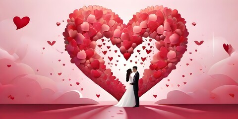 pink tulip on a red background