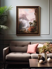 Classic Poetry Lines Silhouette: Tranquil Sceneries Embellished as Wall Prints