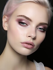 Fototapeta premium Expert Cosmetics Tips: Masterful Eyeliner, Blush, and Skincare Secrets