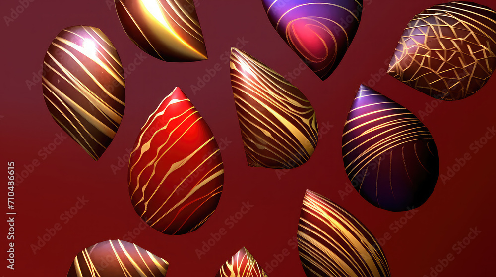 Poster a photo of a niobium shape pattern with a light stone background design.