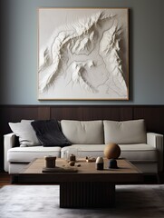 Topographic Wall Prints: Capturing Exquisite Geographical Elevations 