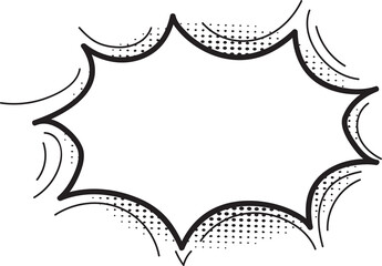 Hand drawn bubbles illustration on transparent background.