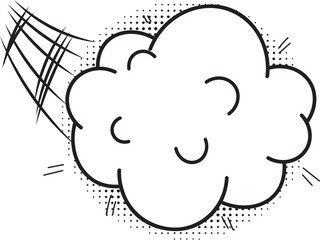 Hand drawn bubbles illustration on transparent background.