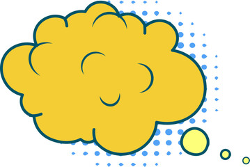 Bubbles for speech design illustration on transparent background.