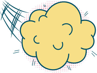 Bubbles for speech design illustration on transparent background.