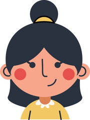 Cute Children Avatar Illustration