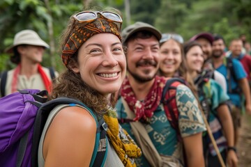 Diverse Group Of Travelers Explored New Horizons Together, Embracing Cultural Differences