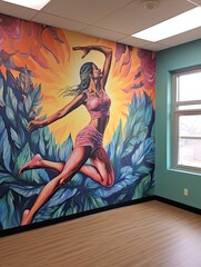 Uplifting Yoga Poses: Inspiring Wellness Wall Art with Serene Energy