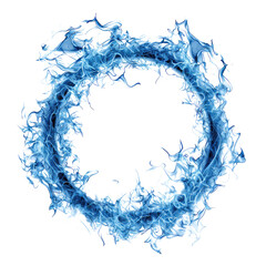 circle fire isolated on white