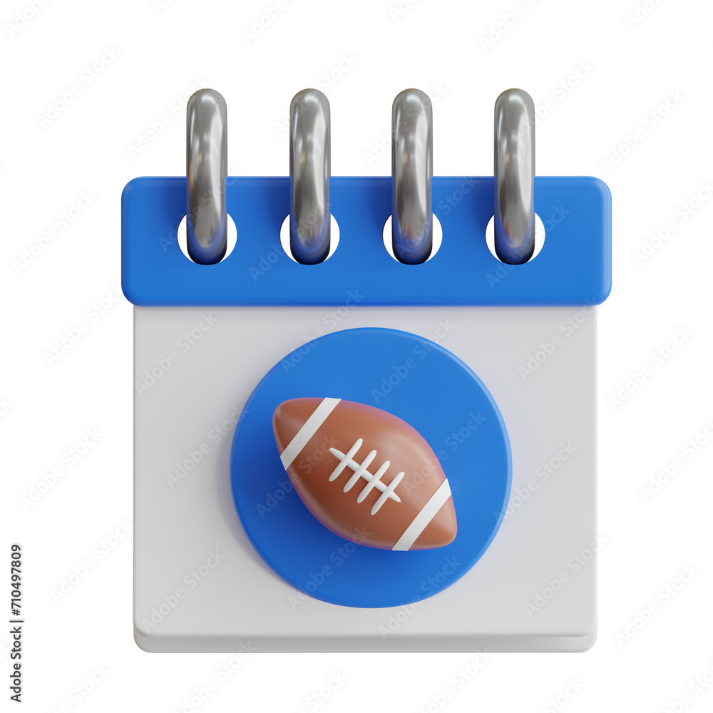 Poster 3d calendar model momentum for a thrilling season. 3d illustration, 3d element, 3d rendering. 3d vis