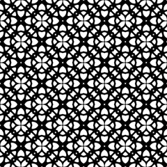 Fototapeta premium White background with black pattern. Seamless texture for fashion, textile design, on wall paper, wrapping paper, fabrics and home decor. Simple repeat pattern.