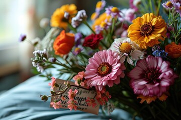 A beautiful and stylish floral bouquet. A date, a birthday, a gift to a woman.