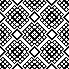 White background with black pattern. Seamless texture for fashion, textile design,  on wall paper, wrapping paper, fabrics and home decor. Simple repeat pattern.