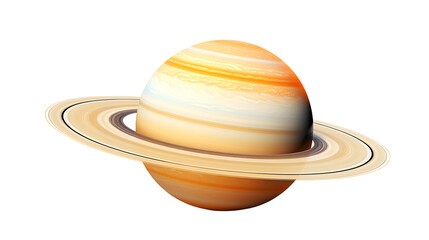Saturn, PNG, Transparent, No background, Clipart, Graphic, Illustration, Design, Gas giant, Ringed planet, Solar system, Celestial body, Saturn's rings, Cassini spacecraft, Gas composition - Powered by Adobe
