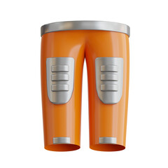 3D Trousers Model Right Gear for Performance and Comfort. 3d illustration, 3d element, 3d rendering. 3d visualization isolated on a transparent background