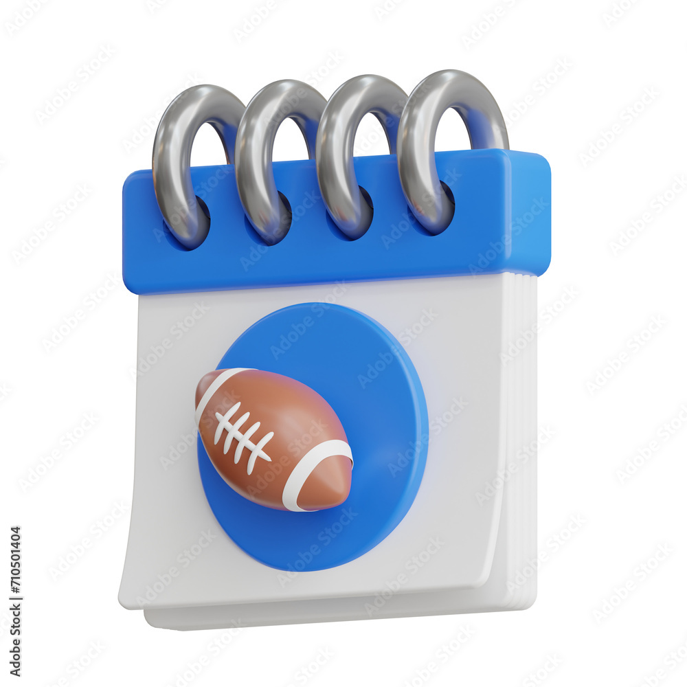 Poster 3d calendar model momentum for a thrilling season. 3d illustration, 3d element, 3d rendering. 3d vis