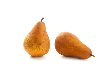 Pears isolated on white background with clipping path..