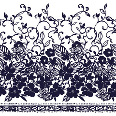 Beautiful floral pattern perfect for textile design,