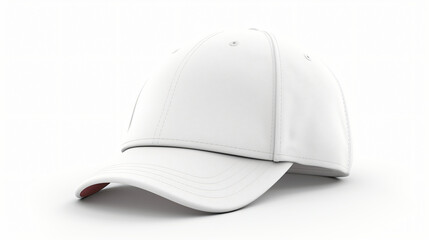 One stylish baseball cap isolated on white background